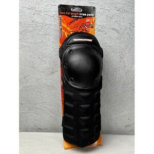Mongoose Extreme Gear BMX Full Length Knee Pads Black Shin Guard MGS17 NWT 2002